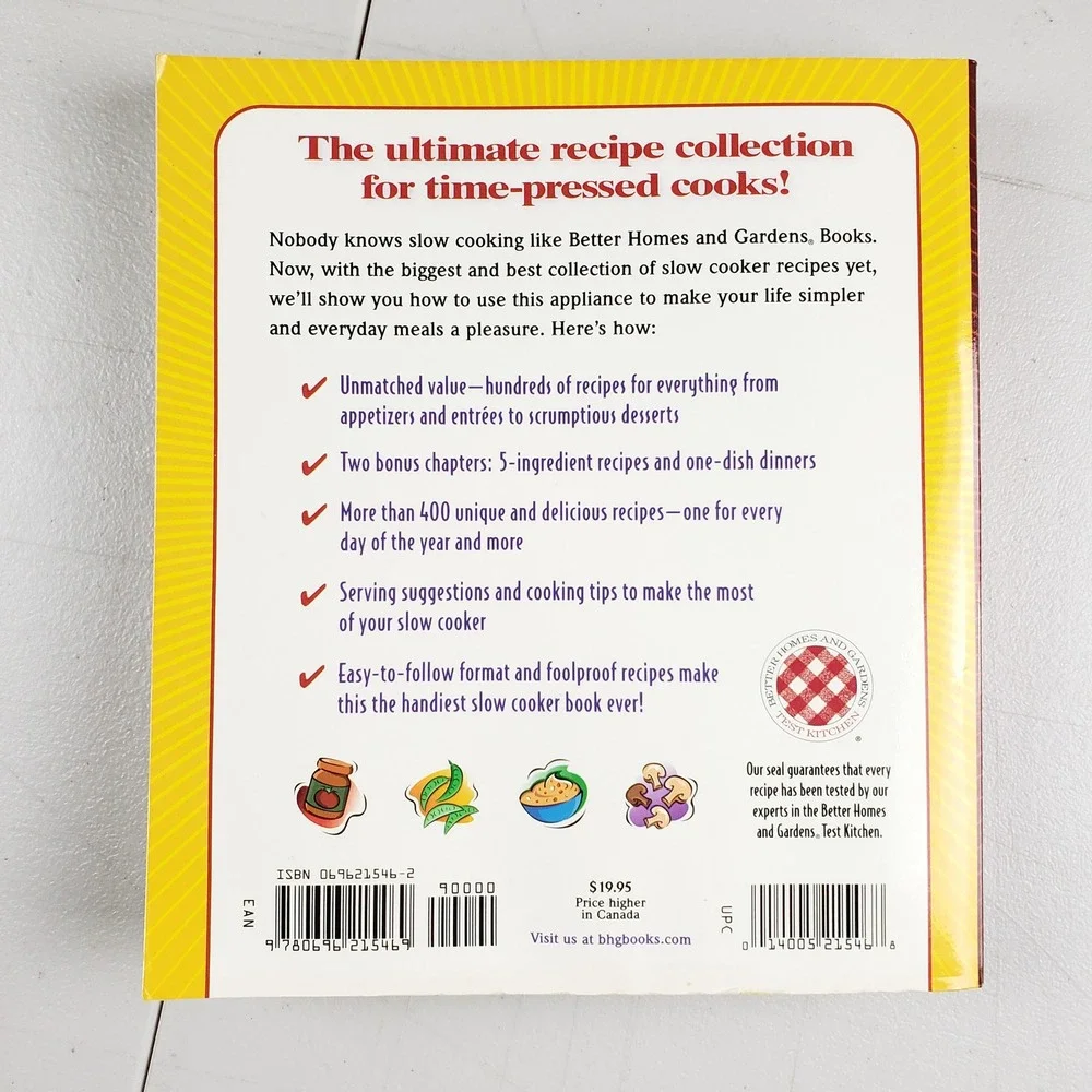 Better‎ Homes and Gardens Biggest Book of Slow Cooker Recipes 2002 First Edition